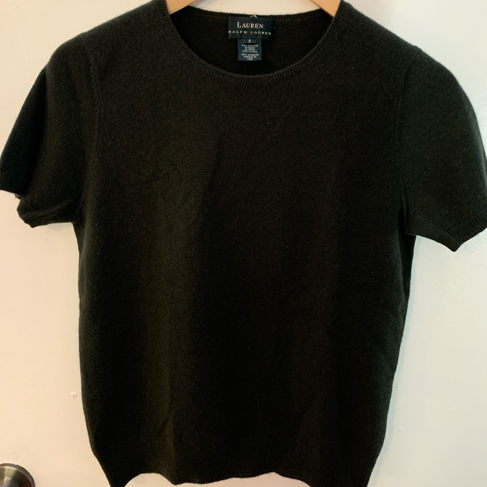 Ralph Lauren cashmere short sleeve sweater
